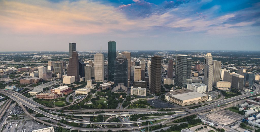 Houston Skyline at Sunset | Positive Image